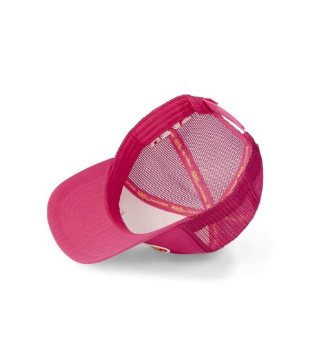 Casquette trucker avec filet effet satiné et patch Poly Vondutch
