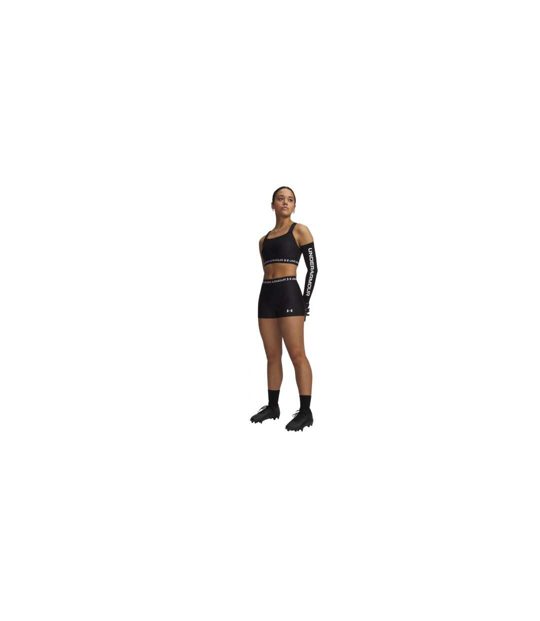 Womens/ladies Heatgear Shorts Black Under Armour-1