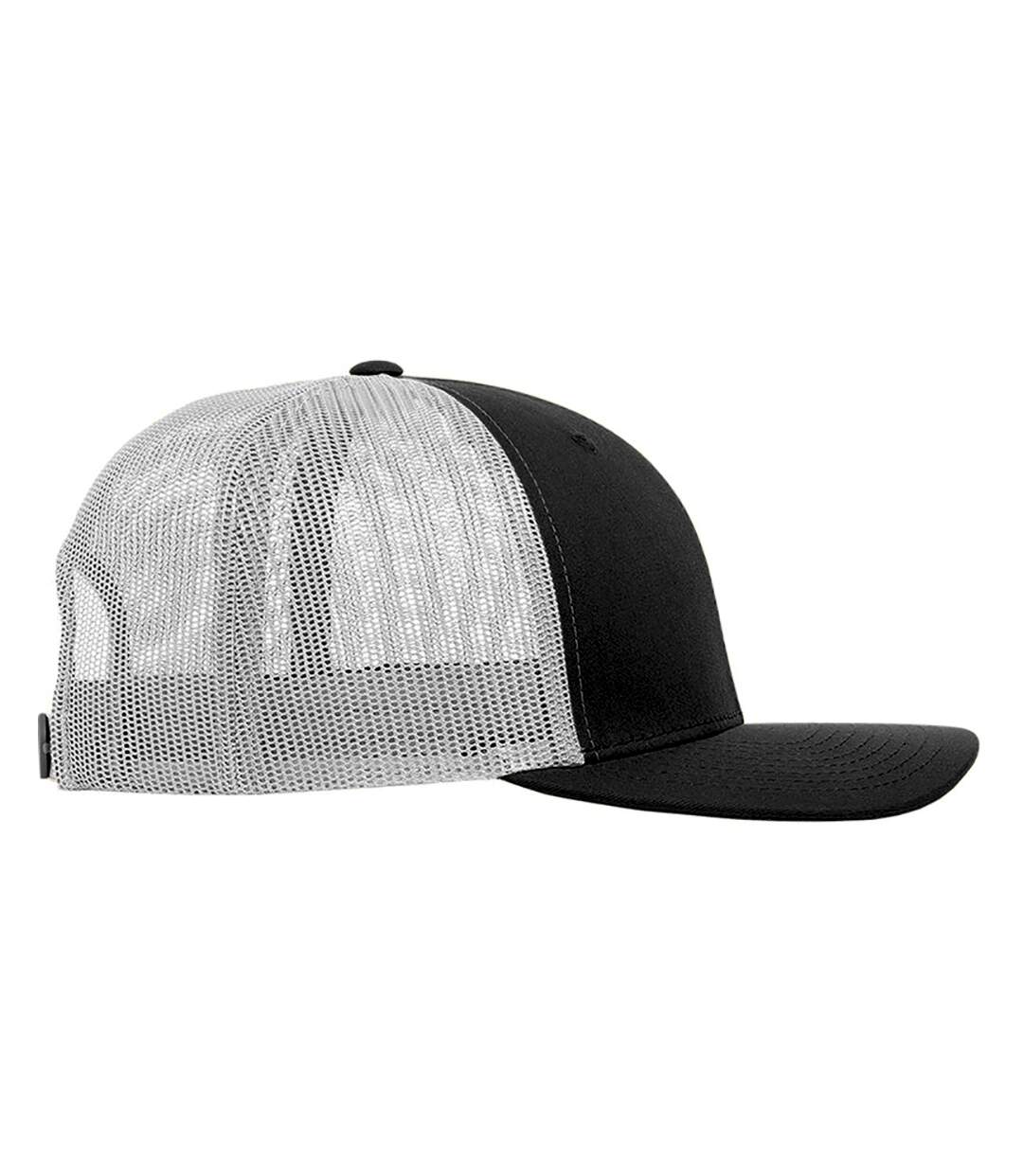 Casquette adulte unisexe noir/blanc Yupoong-2