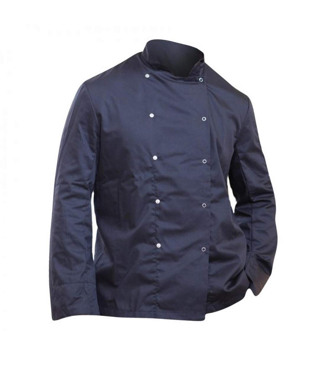 Mens Economy Long Sleeve Chefs Jacket / Chefswear Black Dennys-1