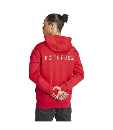 Haut De Survêtement Motif/style Fc Bayern Munich Anthem Homme Rouge Adidas