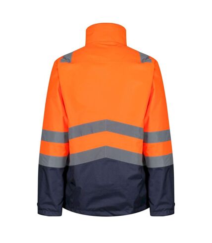 Regatta Mens Pro 3 in 1 Hi-Vis Jacket (Orange/Navy) - UTRG7682
