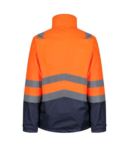Regatta Mens Pro 3 in 1 Hi-Vis Jacket (Orange/Navy) - UTRG7682