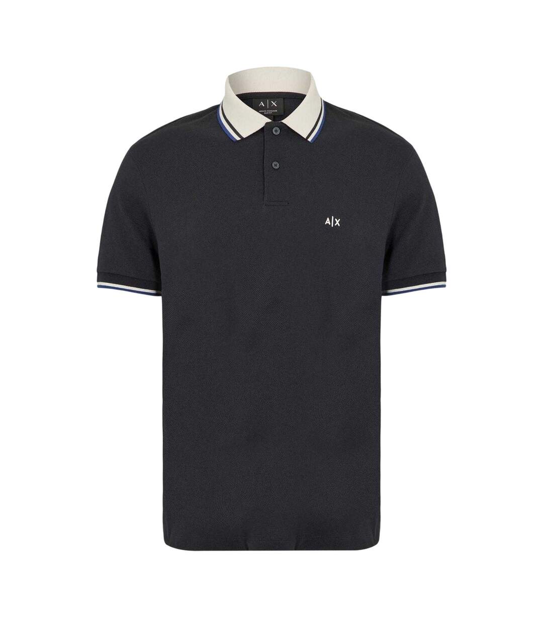 Mens Short-sleeved Polo Shirt Deep Navy Armani Exchange-2