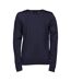 Tee Jays Mens Knitted Crew Neck Sweater (Navy Blue) - UTBC3827-1