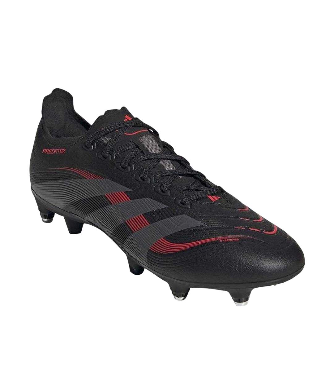Chaussures De Foot Pour Terrain Souple Predator League Homme Noir Rouge Adidas-1