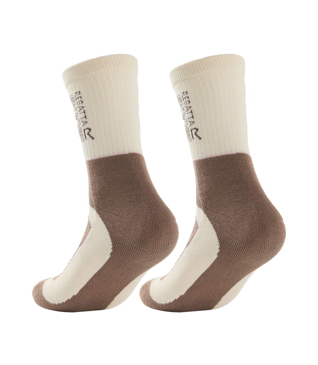 Womens/ladies Samaris 2 Season Boot Socks Light Vanilla Mocha Regatta-2