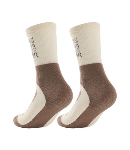 Womens/ladies Samaris 2 Season Boot Socks Light Vanilla Mocha Regatta