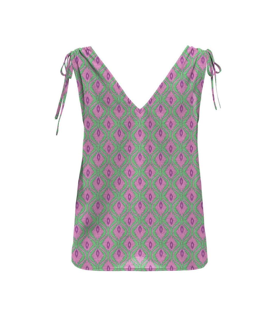 Top vert femme only ruching-2