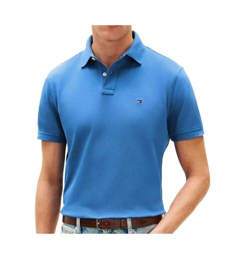 Polo bleu moyen homme tommy hilfiger 1985 regulars
