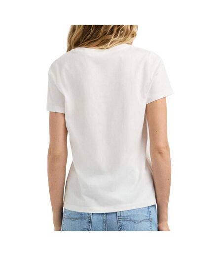 T-Shirt blanc/bleu femme pepe jeans cristina