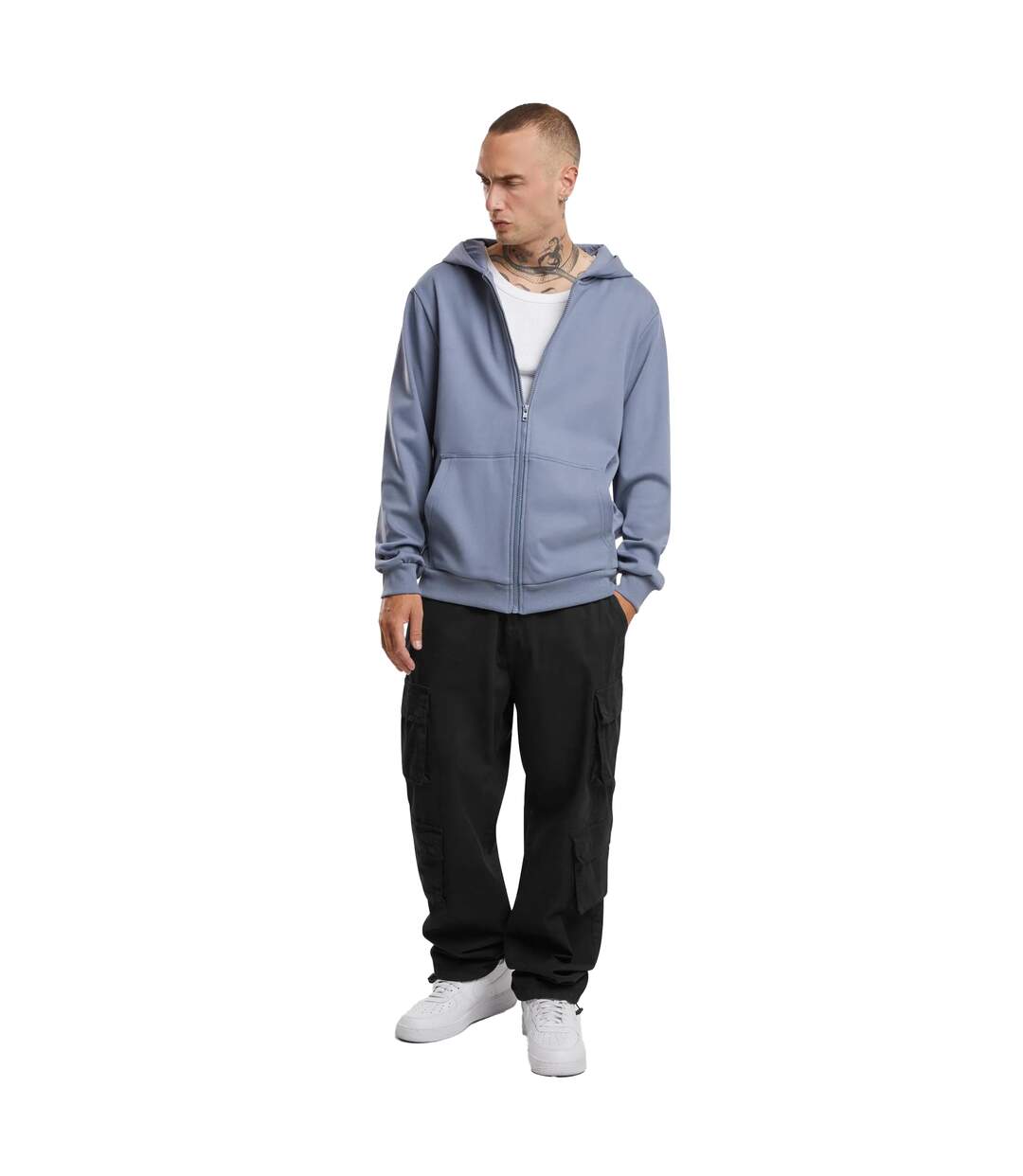 Sweat À Capuche Cozy Homme Bleu Gris Urban Classics-1