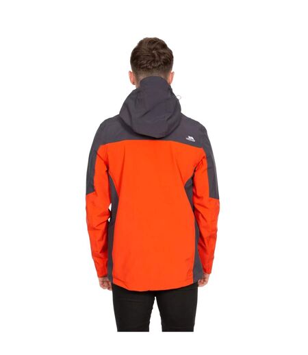 Trespass Mens Tappin Hooded Waterproof Jacket (Flame) - UTTP4745