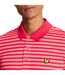 Polo De Golf Motif Rayure Large Homme Rouge Lyle & Scott-4