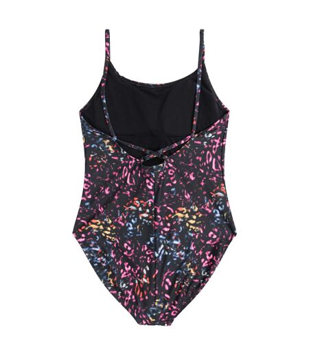 Maillot de bain 1 pièce zadie femme noir vif Animal