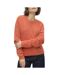 Pull orange femme vero moda puff-1