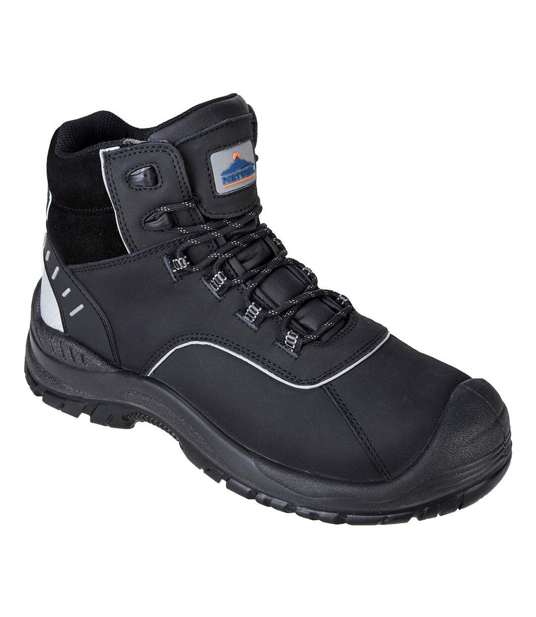 Unisex adult avich leather compositelite safety boots black Portwest