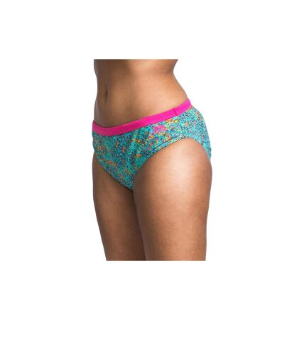 Womens/ladies nuala bikini bottoms lagoon print Trespass