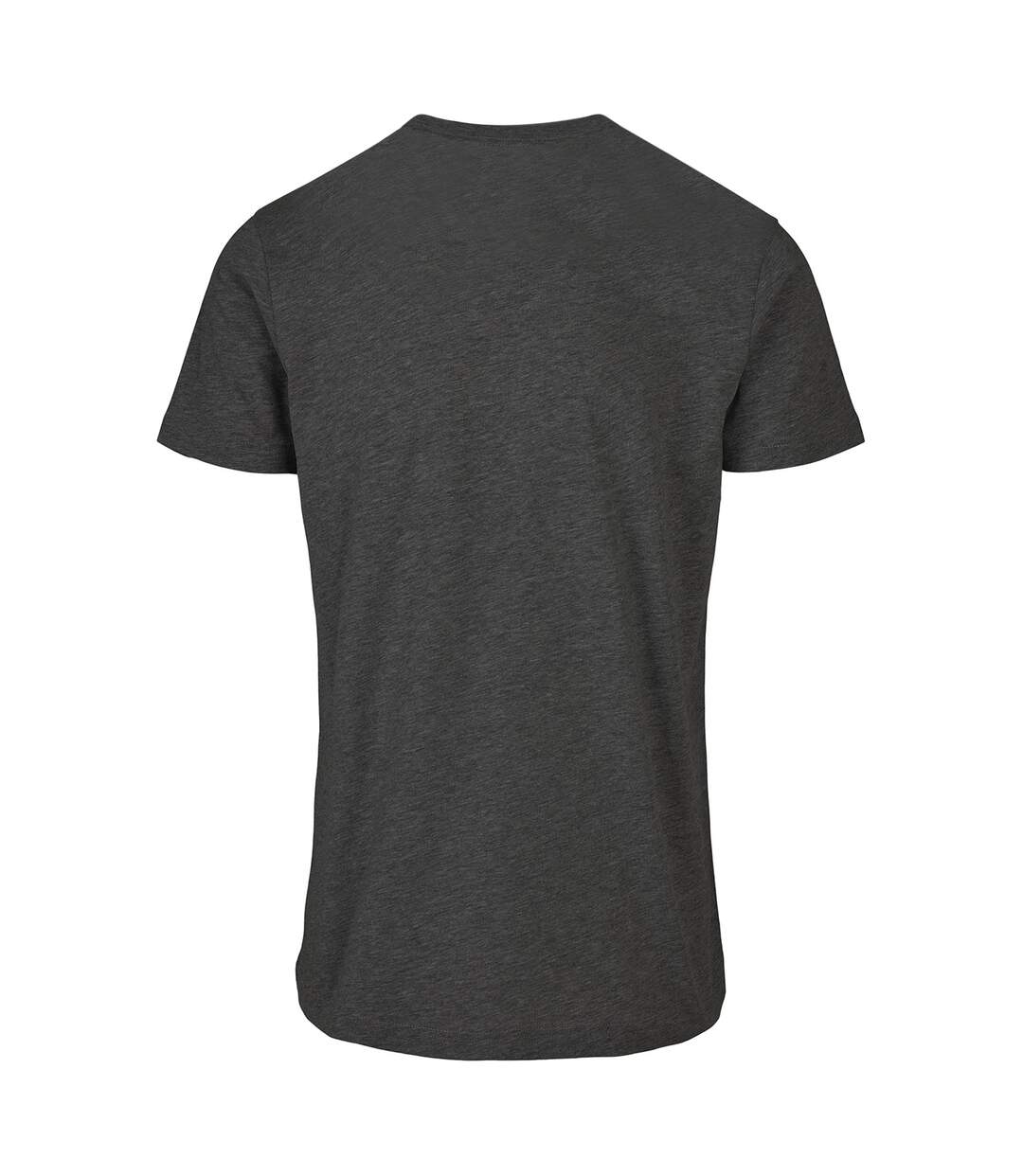 T-shirt Basique À Col Rond Pour Hommes Charbon De Bois Build Your Brand-2