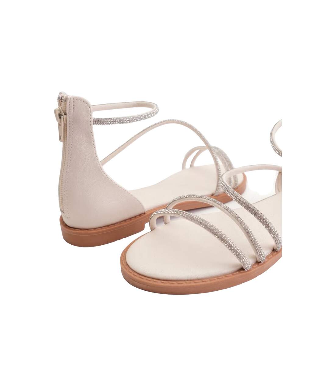 Sandales palmira femme blanc cassé Where´s That From