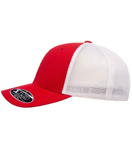 Casquette adulte rouge / blanc Flexfit