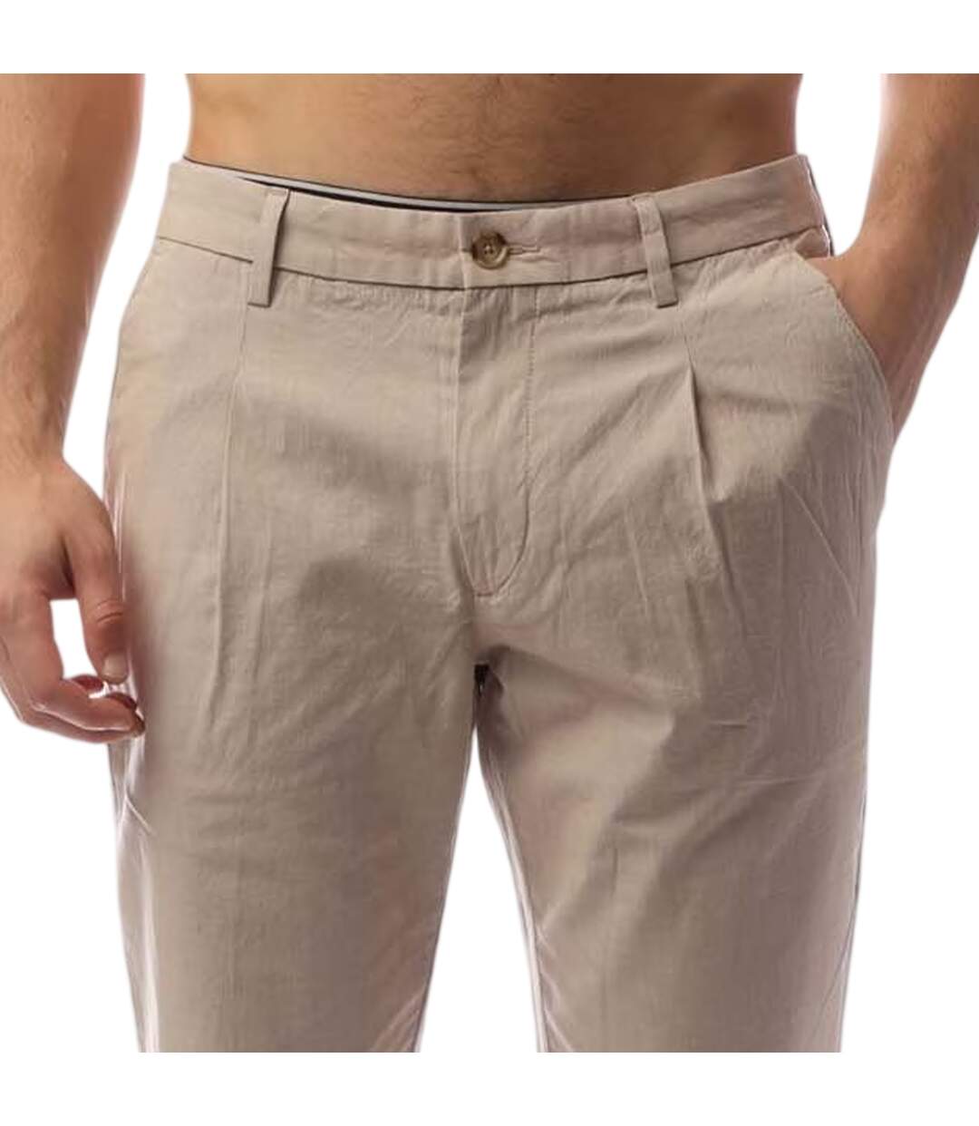 Pantalon Kaito1 Homme Beige Boss-3