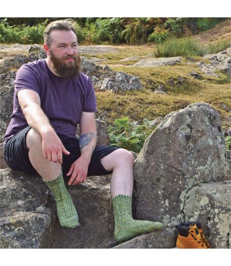 1 Pack Mens Thick Warm 100% Wool Hiking & Walking Socks