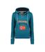 Sweat à Capuche Bleu Femme Geographical Norway Lady - L