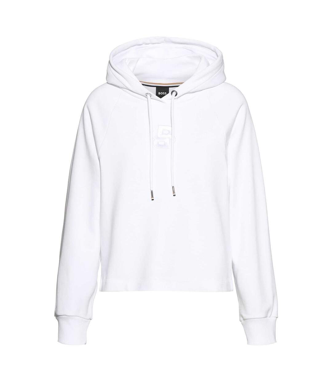 Sweat à capuche emaes femme blanc Boss-1