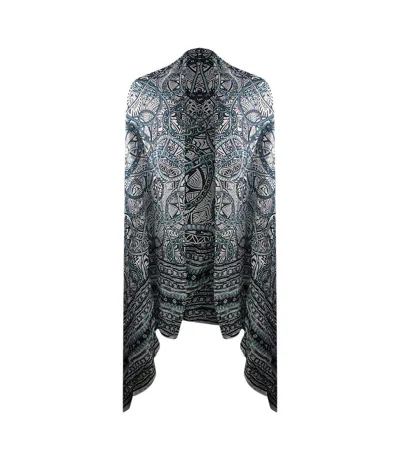 Unisex Adult Jafari Rectangle Scarf One Size Black Inoa