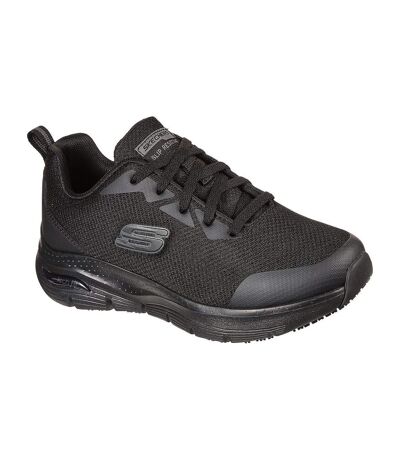 Womens/ladies Arch Fit Safety Shoes Black Skechers