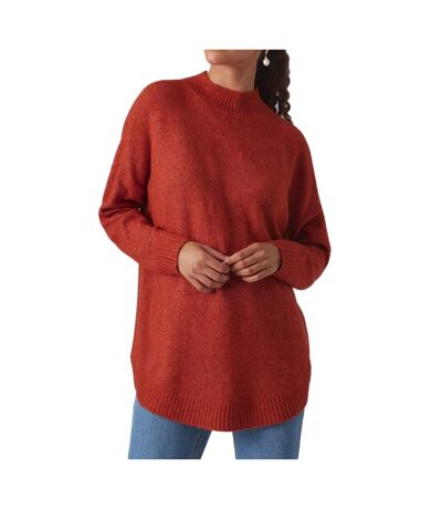 Pull Rouge/Orange Femme Vero Moda Plaza - M