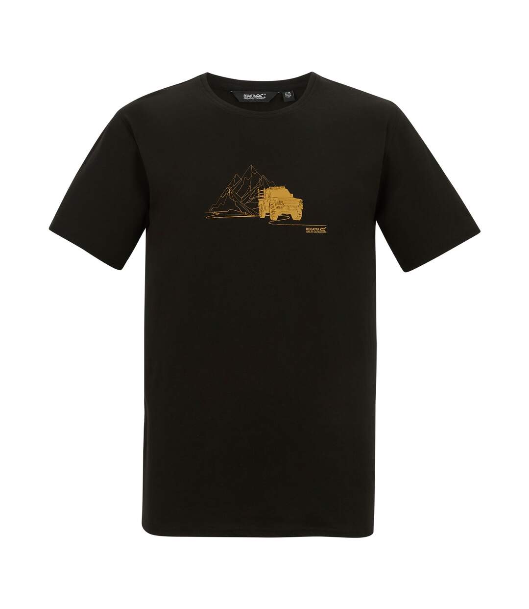 T-shirt Motif/style Jeep Du Désert Cline Homme Noir Regatta-1