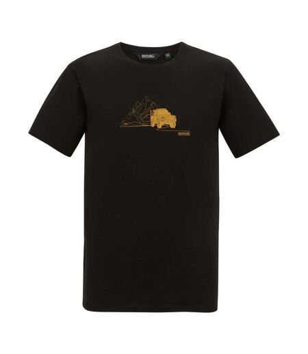 T-shirt Motif/style Jeep Du Désert Cline Homme Noir Regatta
