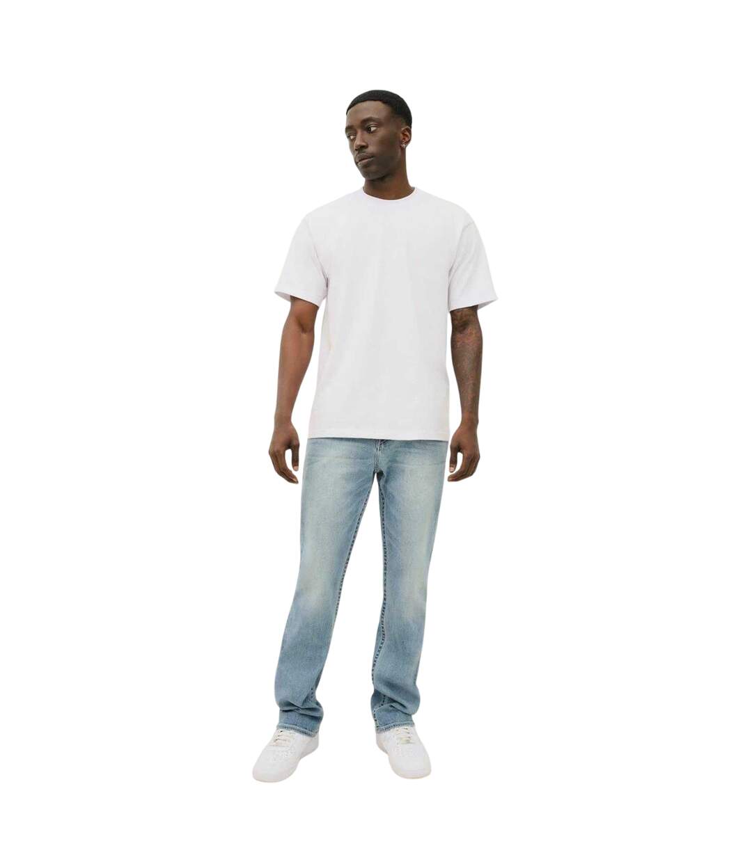 Mens Denim Straight Jeans Blue True Religion-1