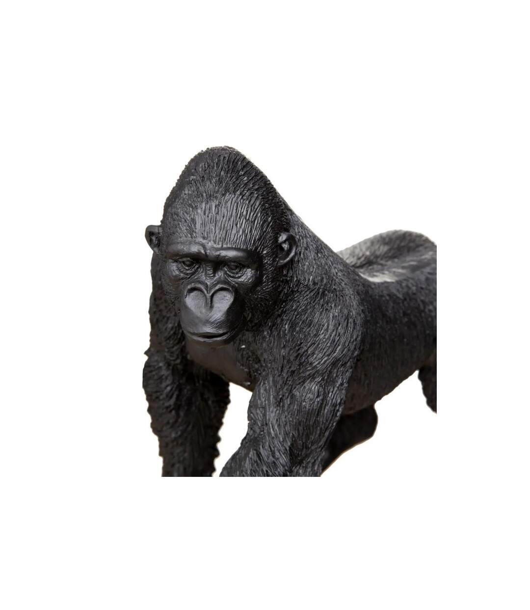 Statuette Déco Gorille en Mouvement 22cm Noir-2