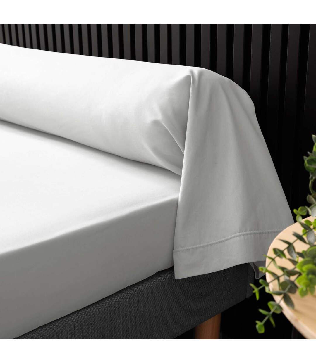 Taie de Traversin Percaline 85x185cm White-2