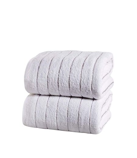 Rapport Sandringham Bath Towel (Pack of 2) (Bale White) (90cm x 140cm) - UTAG130