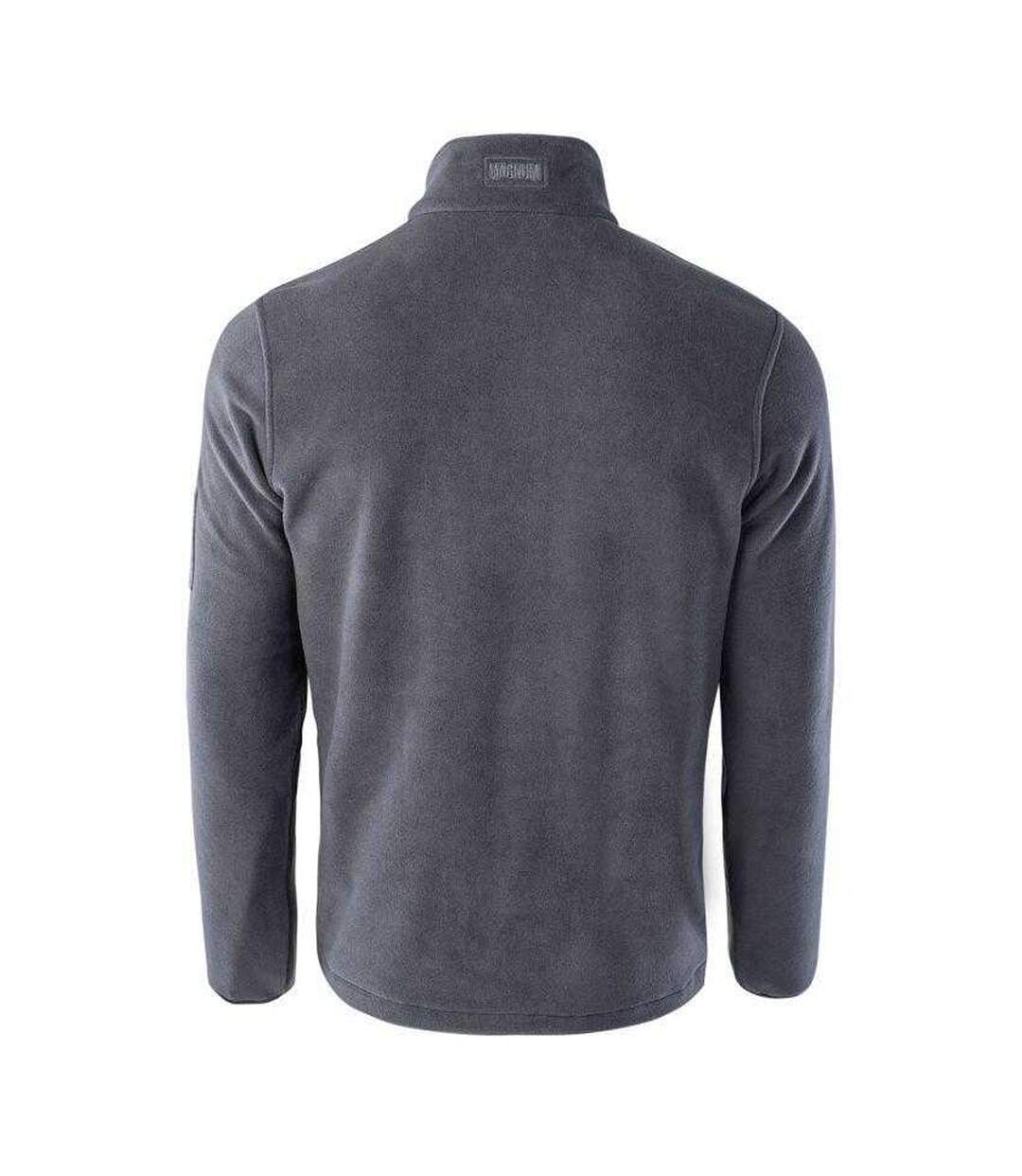 Mens Essential Fleece Jacket Grey Magnum-2
