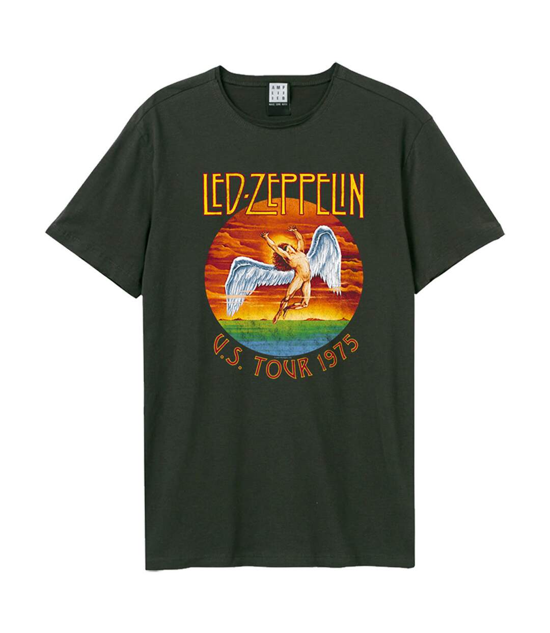 T-shirt Us Tour Adulte Charbon Amplified-1