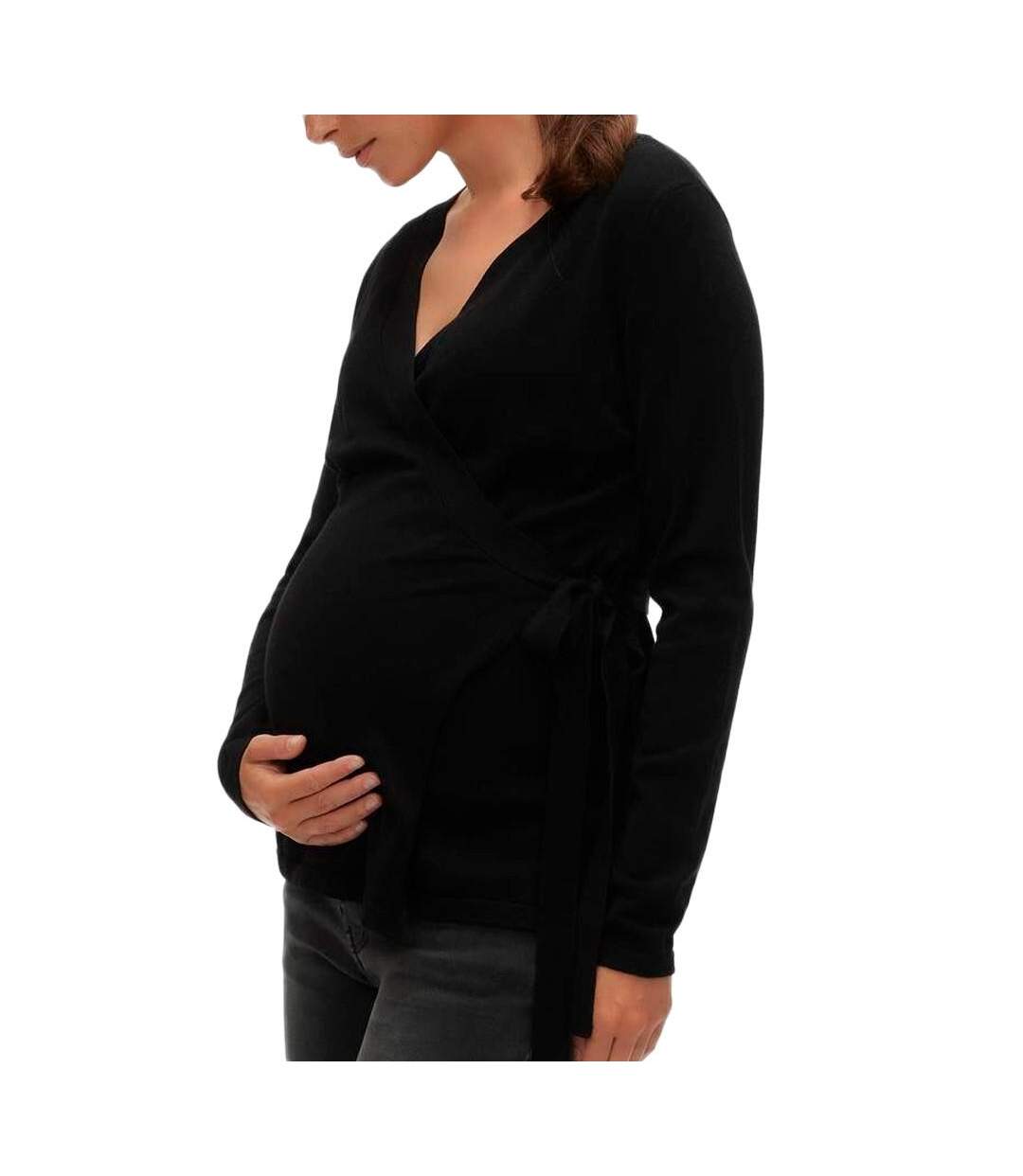 Pull de grossesse noir femme mamalicious lena-1
