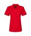 Womens/ladies Pique Soft Touch Polo Shirt Cherry Red Gildan-1
