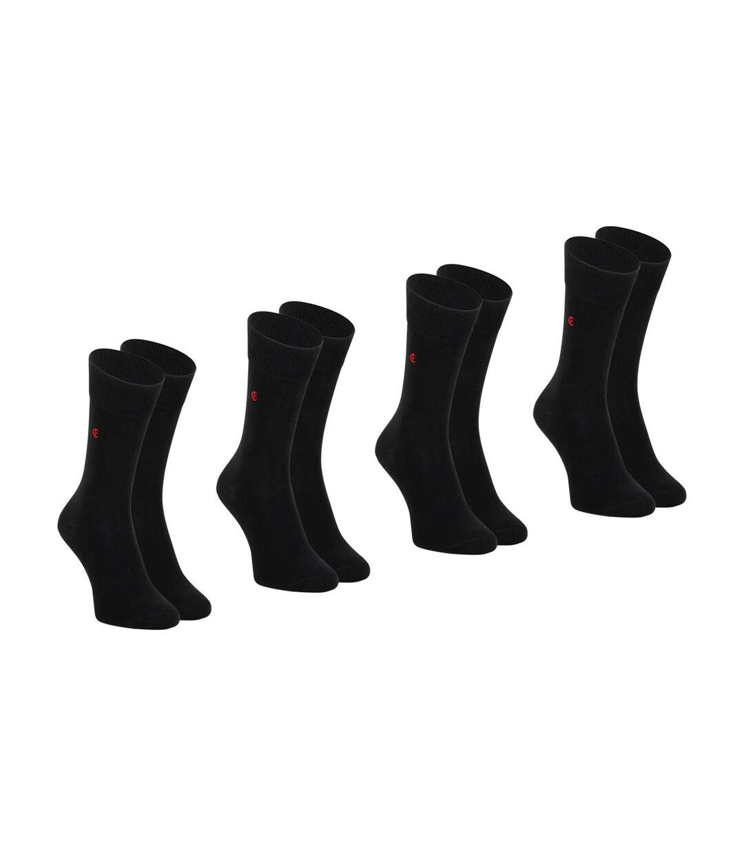 Lot de 4 paires de chaussettes mi-hautes Coton Peigné homme Fait en France Eminence-2