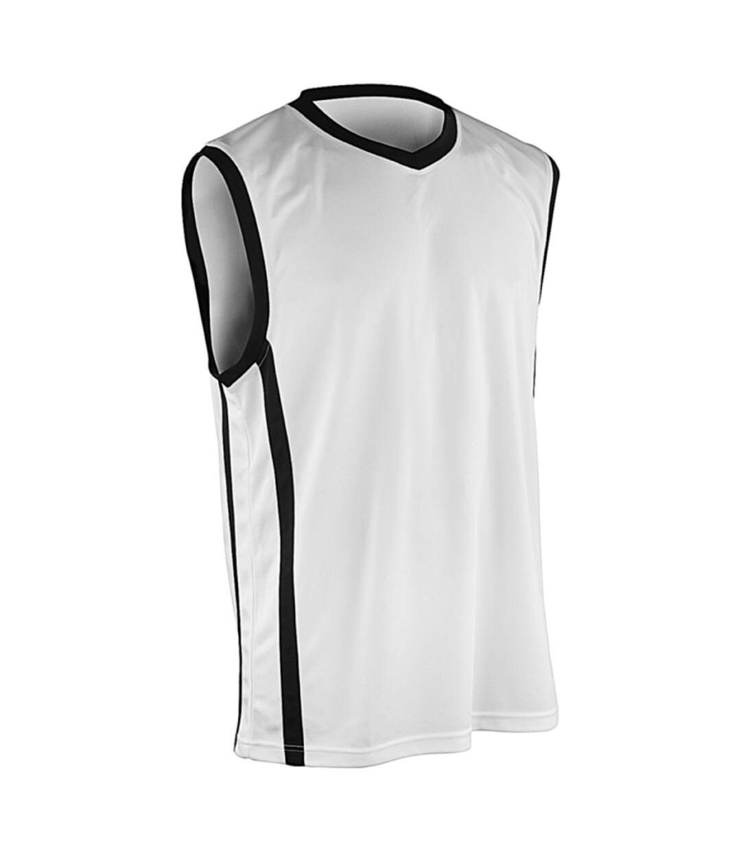 Maillot débardeur col V - basket-ball - Homme - S278M - blanc