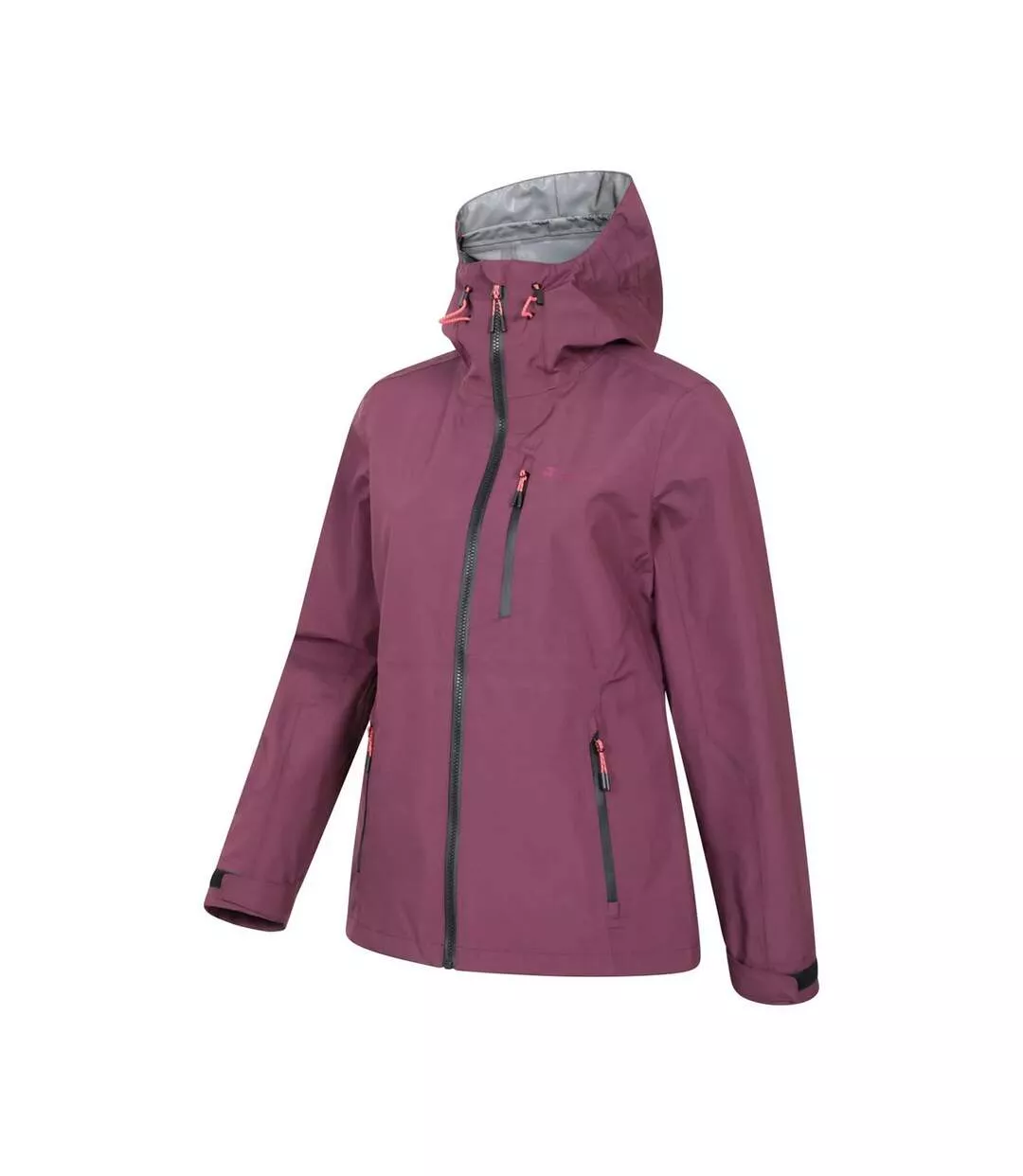 Veste Imperméable À Capuche Ajustable Bachill Femme Pourpre Mountain Warehouse-4