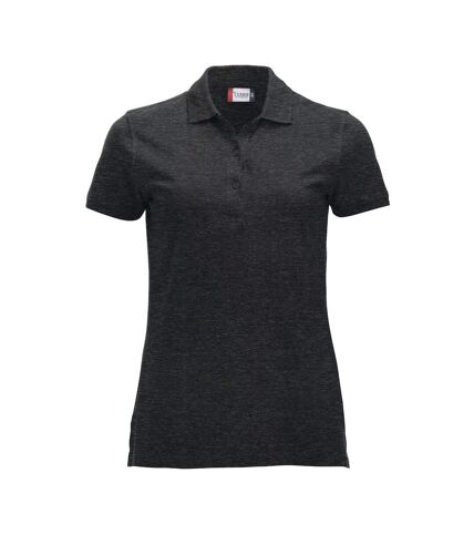 Clique Womens/Ladies Classic Marion Melange Polo Shirt (Anthracite)