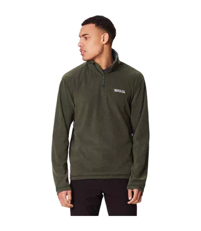 Regatta Great Outdoors Mens Thompson Half Zip Fleece Top (Dark Khaki) - UTRG1390