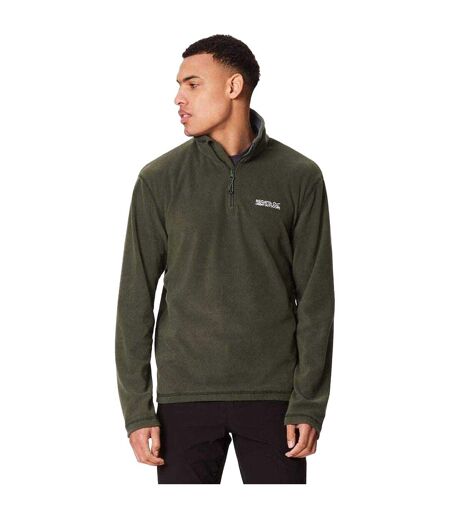 Regatta Great Outdoors Mens Thompson Half Zip Fleece Top (Dark Khaki) - UTRG1390