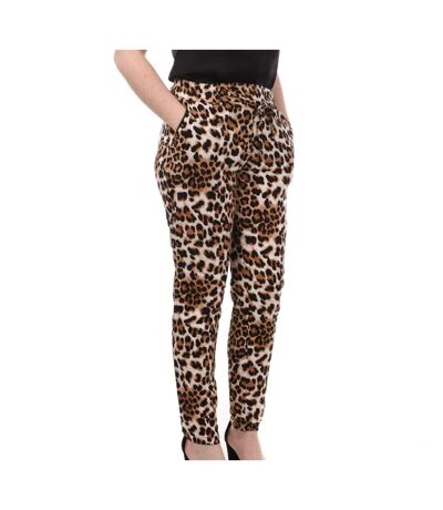 Pantalon Beige Léopard Femme Vero Moda Easy - S