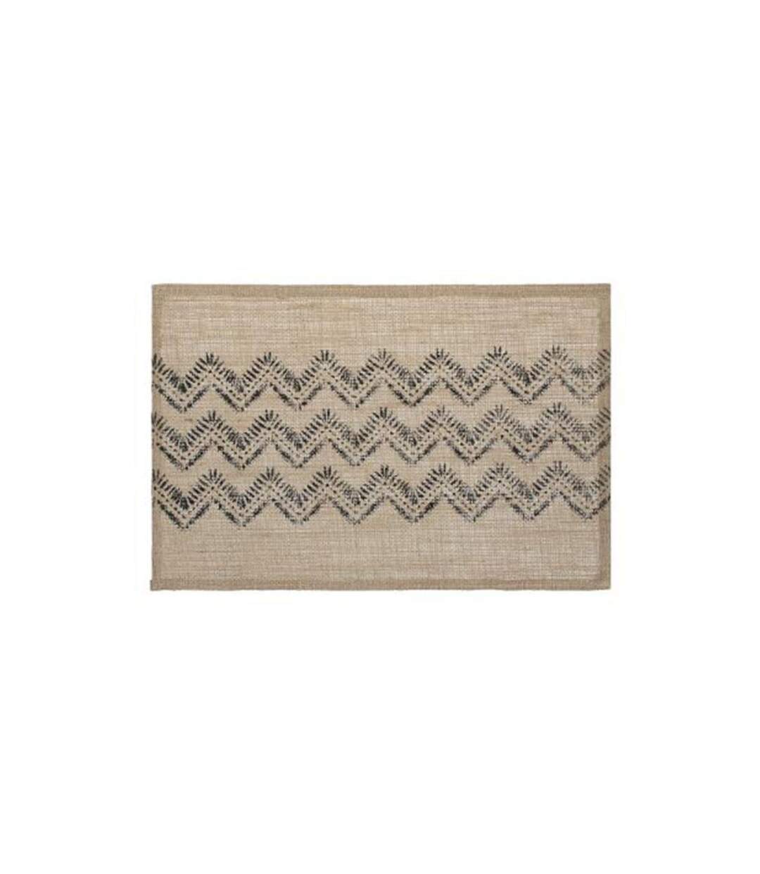 Set de Table en Jute Chevron 30x45cm Noir-1